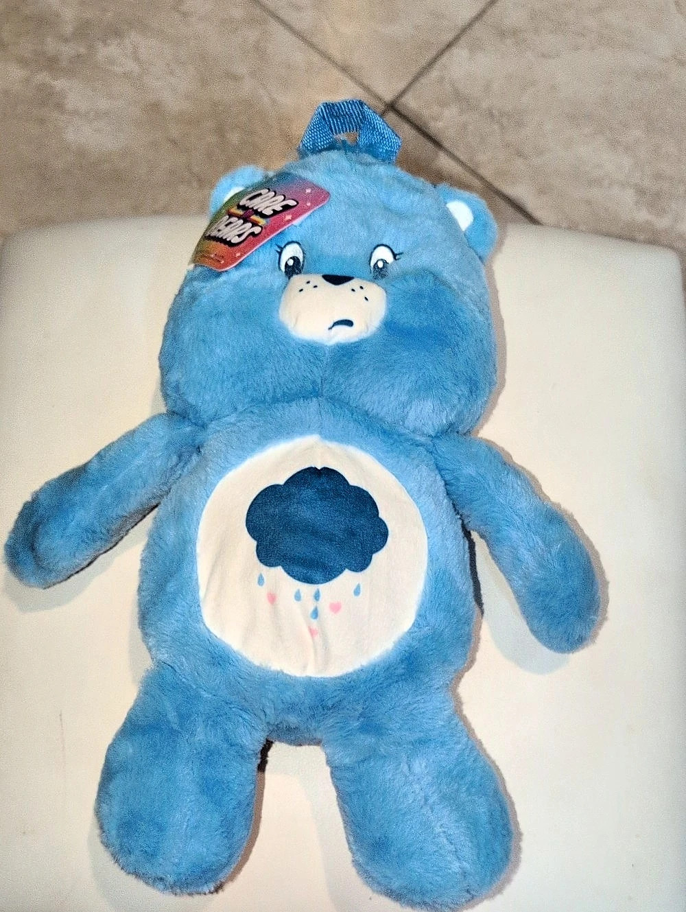 Care Bears Grumpy Bear Plush Backpack Blue